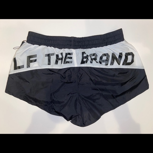 LF The Brand Black and White Medium Lounge Shorts - Picture 2 of 5